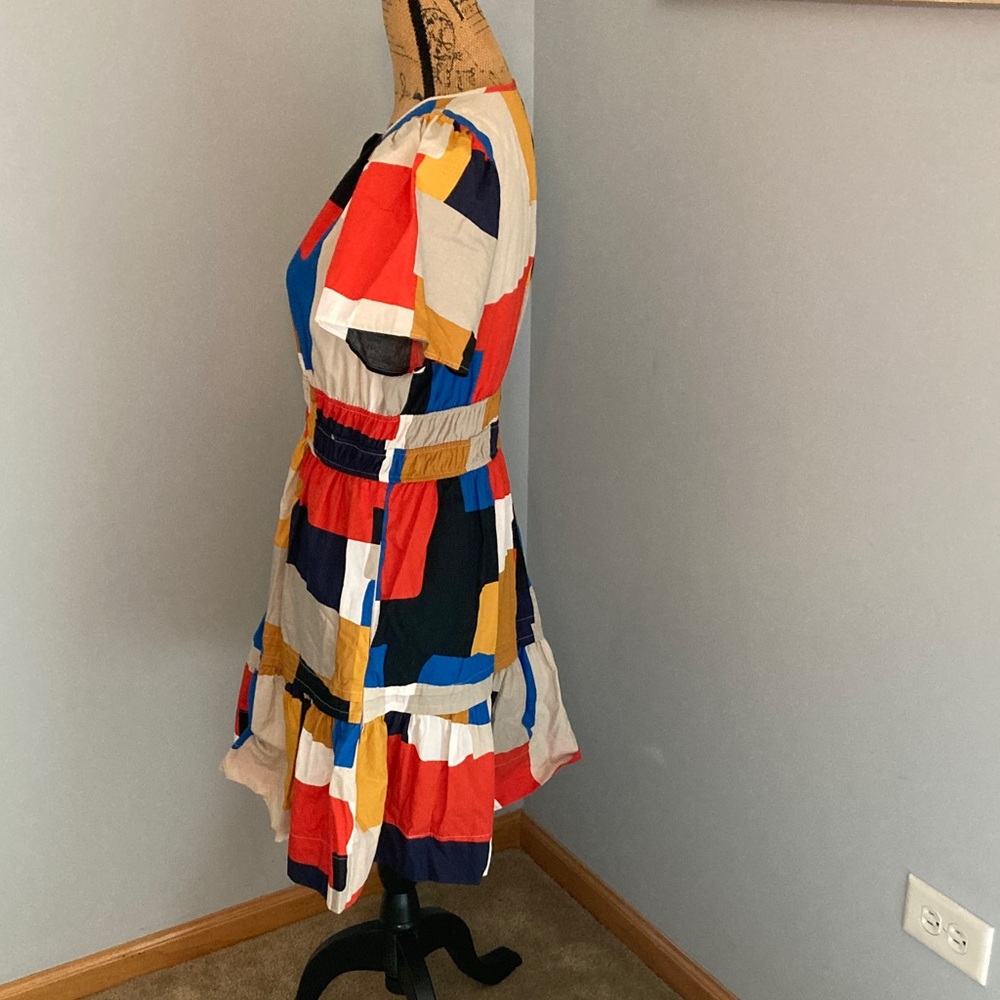 Anthropologie Multicolor Patchwork Mini Dress Wom… - image 6